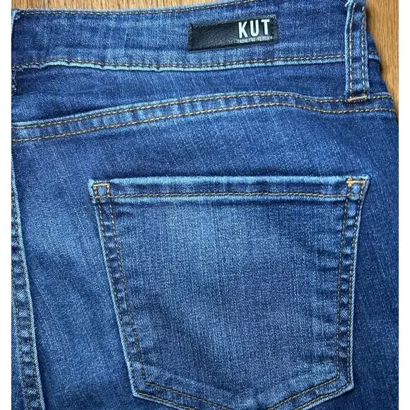 Kut From The Kloth Donna High Rise Ankle Skinny Jeans Women’s Size 8 Dark Wash - Picture 9 of 10